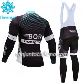 Conjunto Maillot + Culotte largo con tirantes Invierno Termico 2017 Bora-Hansgrohe N001